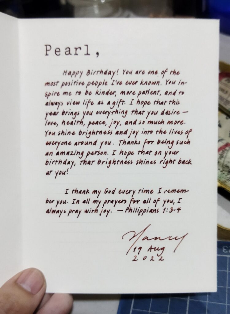 I Made A Handwritten Birthday Card For A Good I Made A Handwritten Birthday Card For A Good