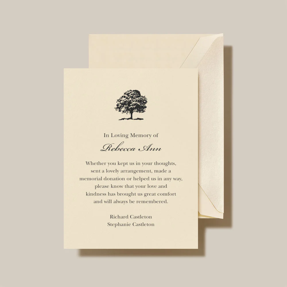 In Loving Memory Sympathy Acknowledgement Card 864sc In Loving Memory Sympathy Acknowledgement Card 864sc