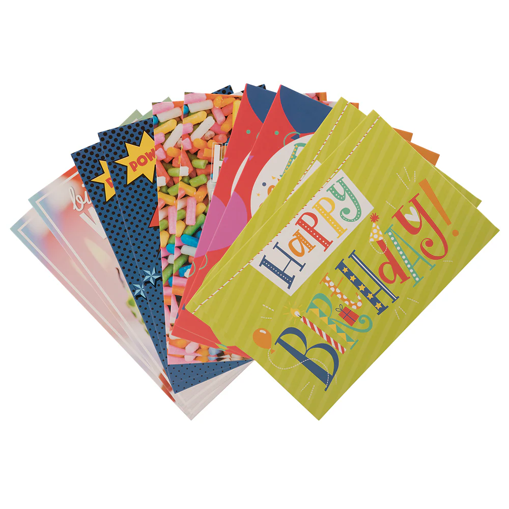 JAM Paper 10 Pack Birthday Greeting Card Envelope S Included JAM Paper 10 Pack Birthday Greeting Card Envelope S Included