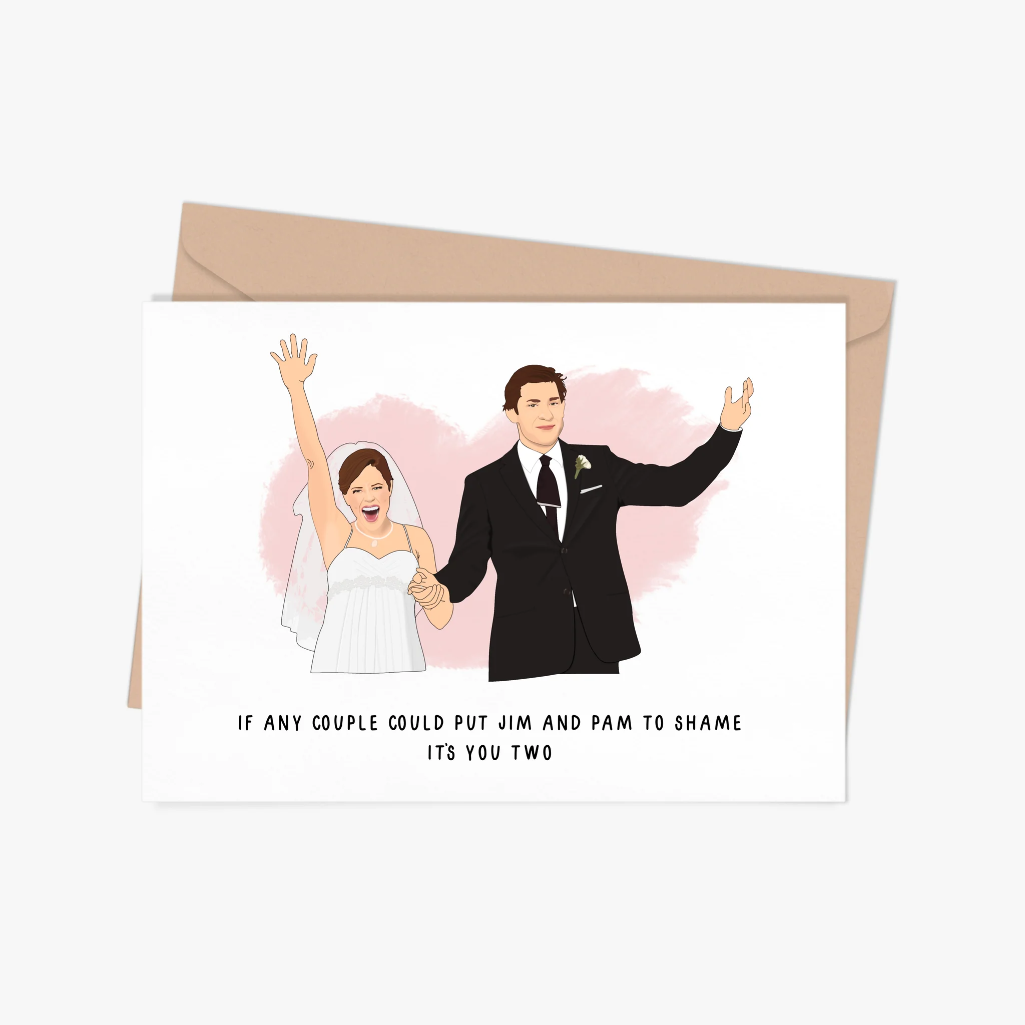 Jim And Pam Wedding Greeting Card