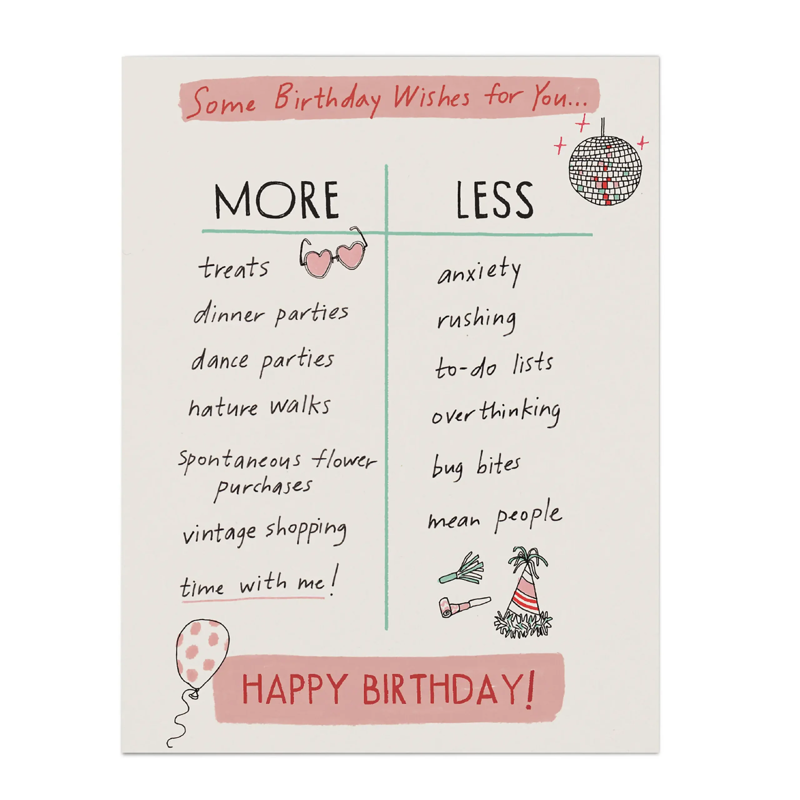 Julia Rothman Birthday Moreless Greeting Cards