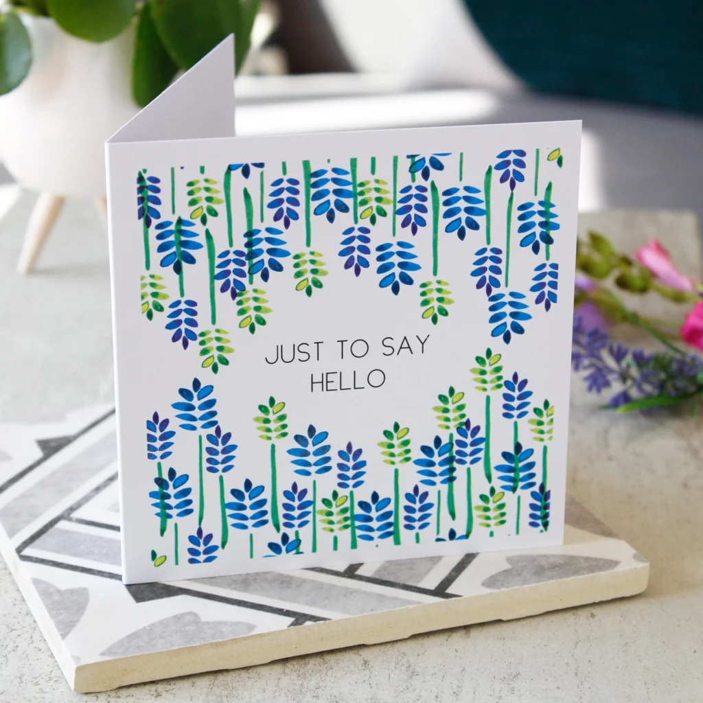 Just To Say Hello Card Thinking Of You Just To Say Hello Card Thinking Of You