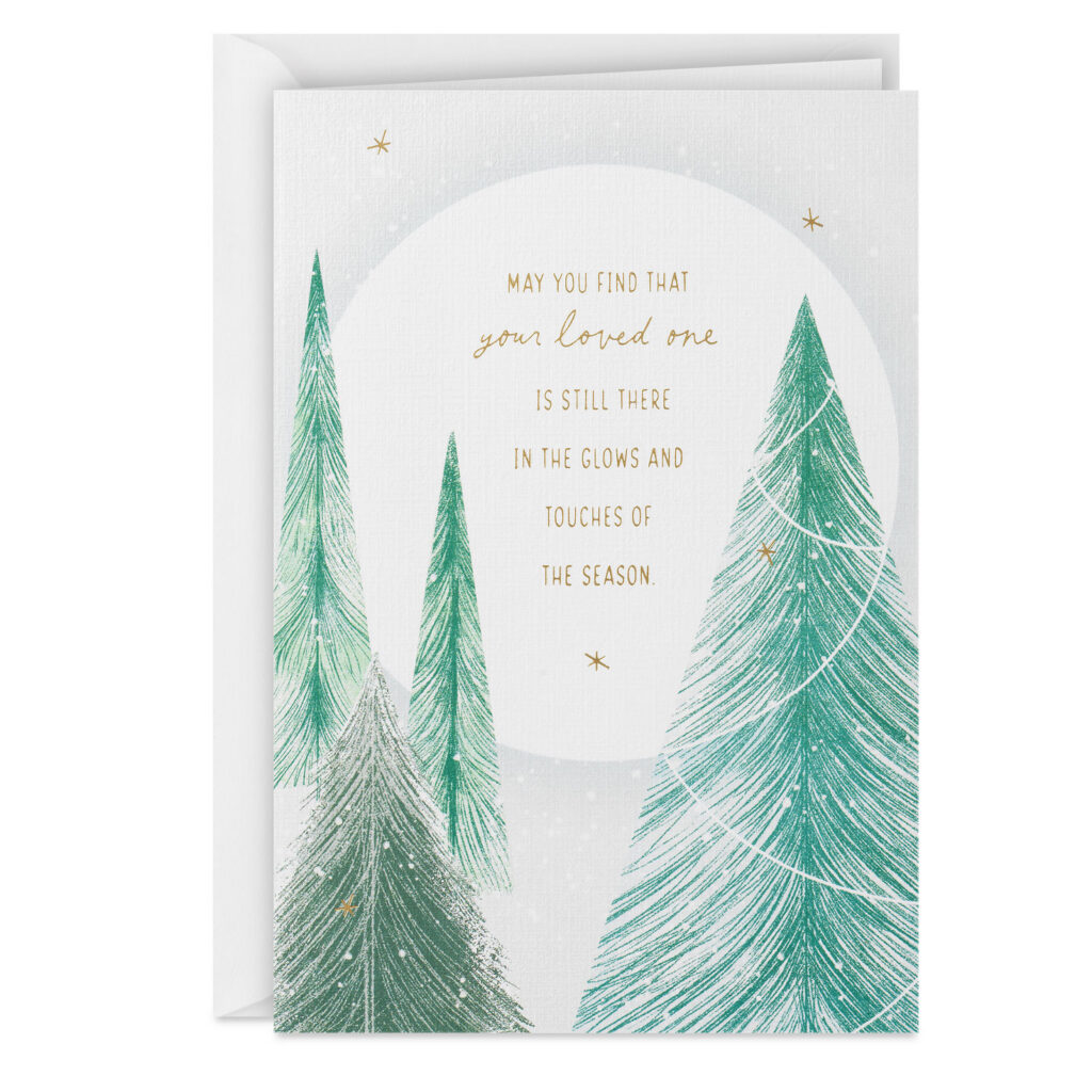 Memories Of Your Loved One Holiday Sympathy Card 399XZH1326