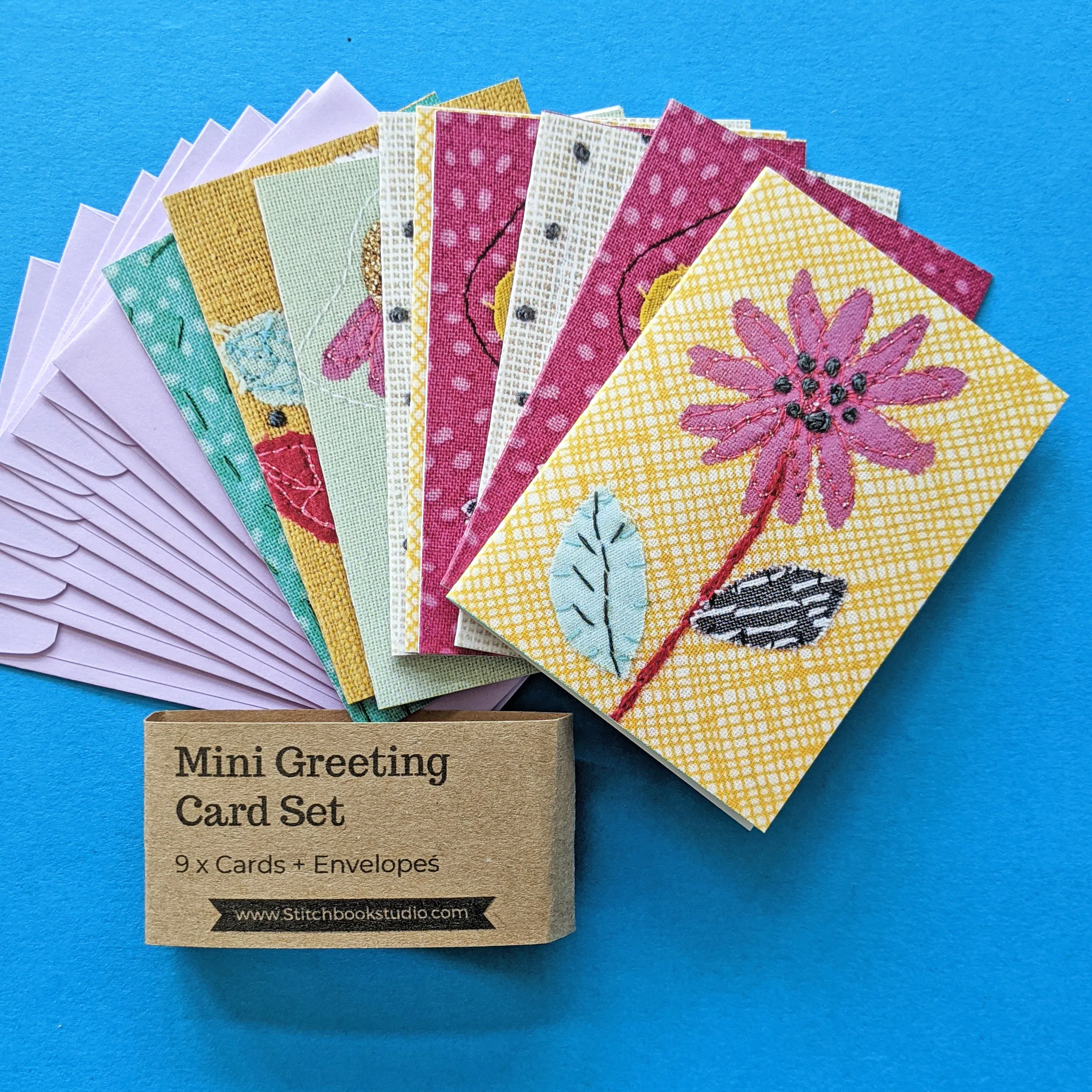 Mini Greetings Card Set 9 Cards And