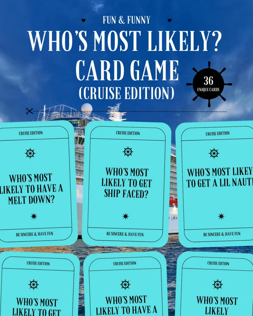 Most Likely To Card Game Funny Adult
