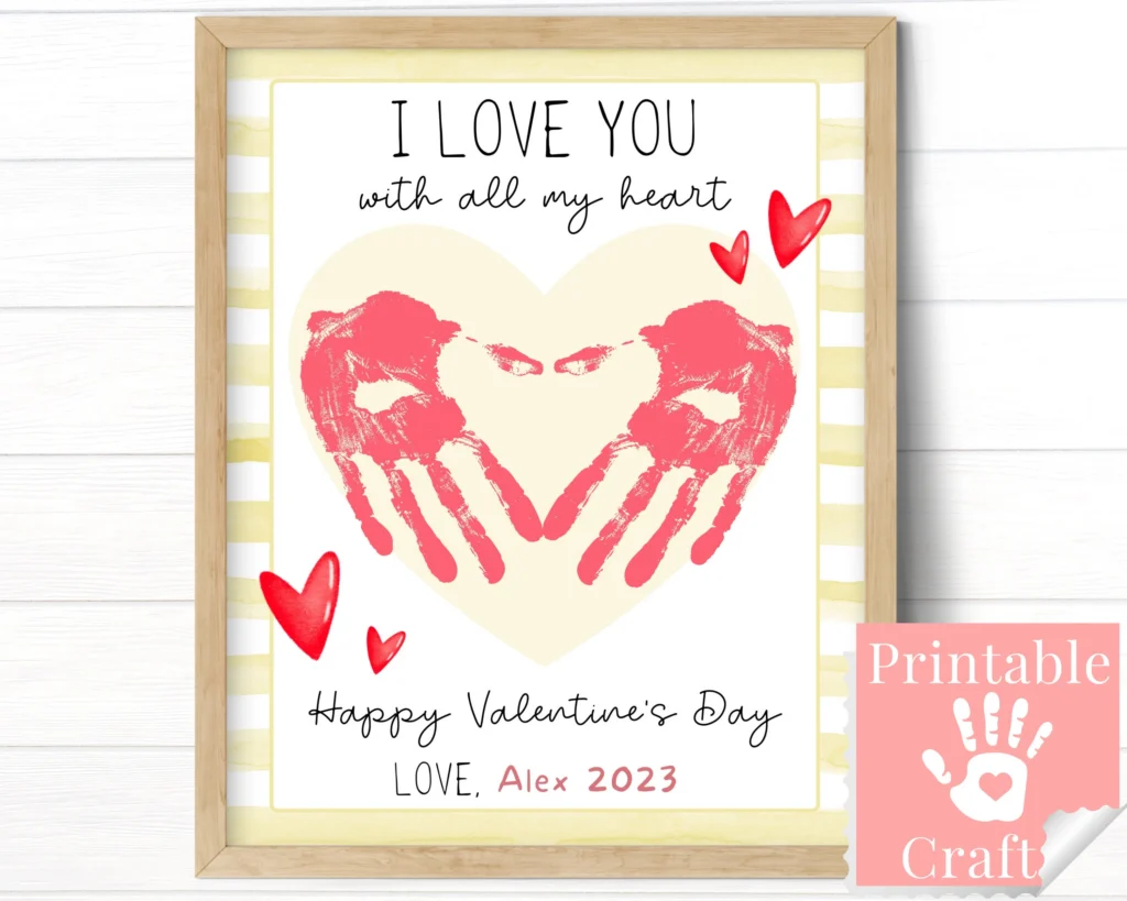 Preschool Valentine Card I Love You With Preschool Valentine Card I Love You With
