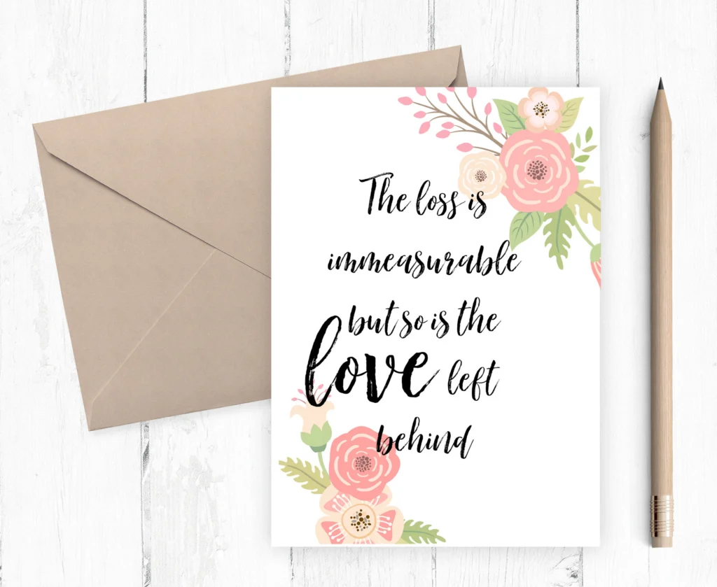 Printable Sympathy Card Death Printable Sympathy Card Death