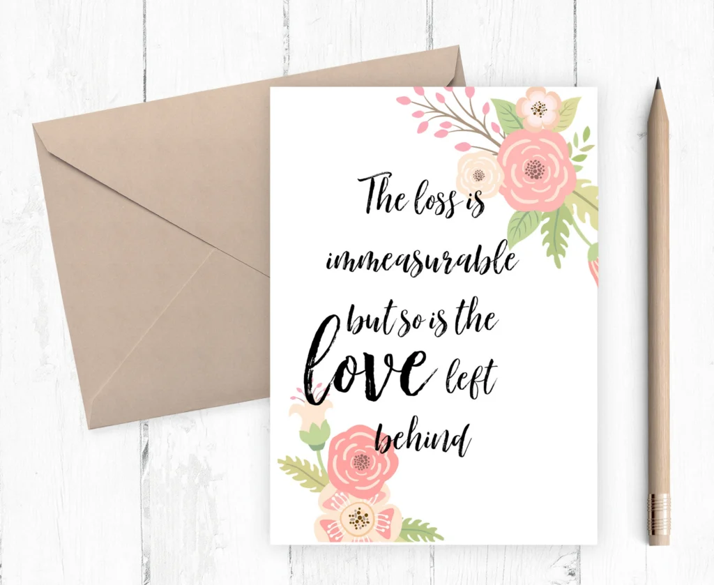 Printable Sympathy Card Death Printable Sympathy Card Death
