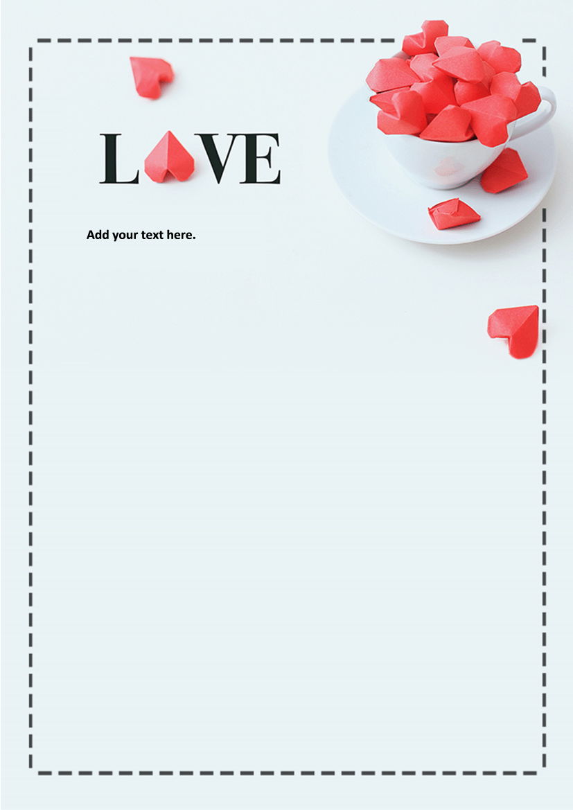 Red Romantic Love Valentine S Day Card Letter Docx Word Letters An 1970