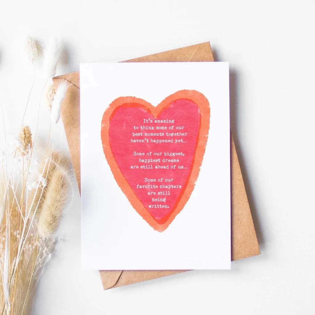 Romantic Valentines Day Card Heartfelt Romantic Valentines Day Card Heartfelt