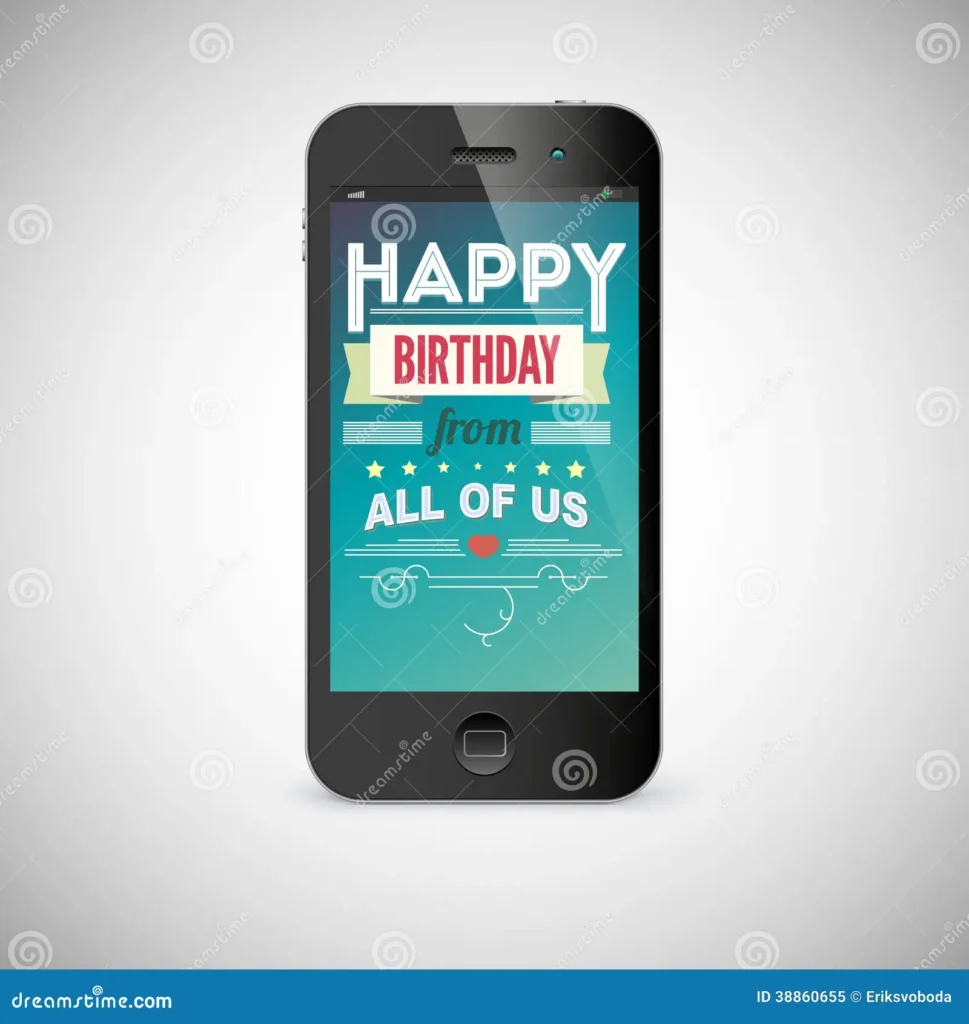 Royalty Free Stock Photo Birthday Greeting Card Screen Mobile Phone Image38860655 Royalty Free Stock Photo Birthday Greeting Card Screen Mobile Phone Image38860655