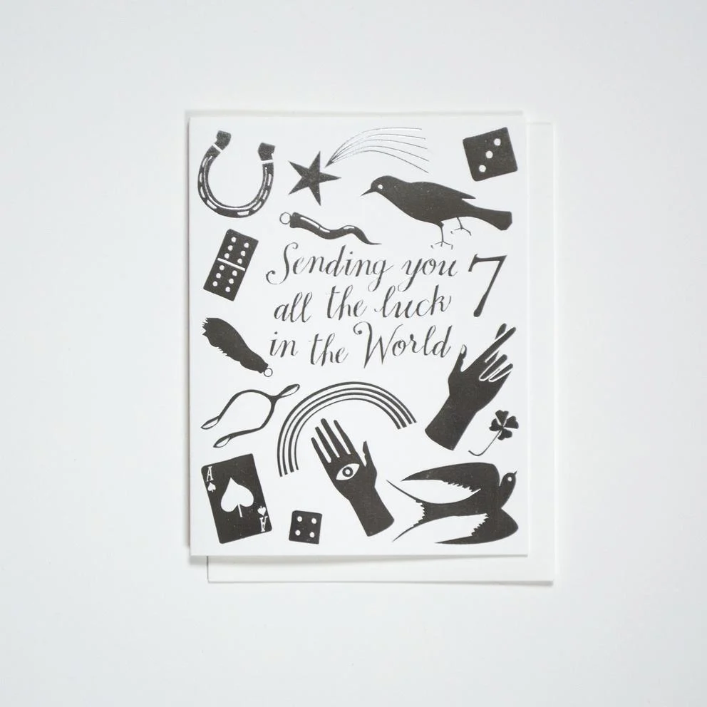 Sending You All The Luck In The World Greeting Cards Good Luck Charms