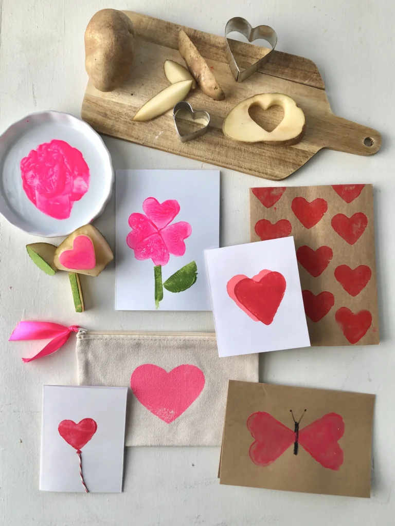 Simple Printed Valentines Made With Stuff You Probably Have