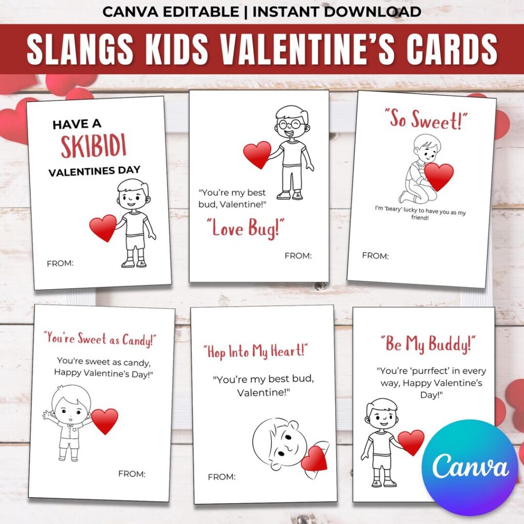 Slang Kids Valentines Day Cards Funny Slang Kids Valentines Day Cards Funny
