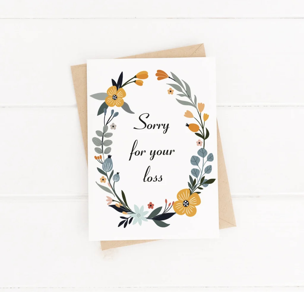 Sorry For Your Loss With Sympathy Card Sorry For Your Loss With Sympathy Card