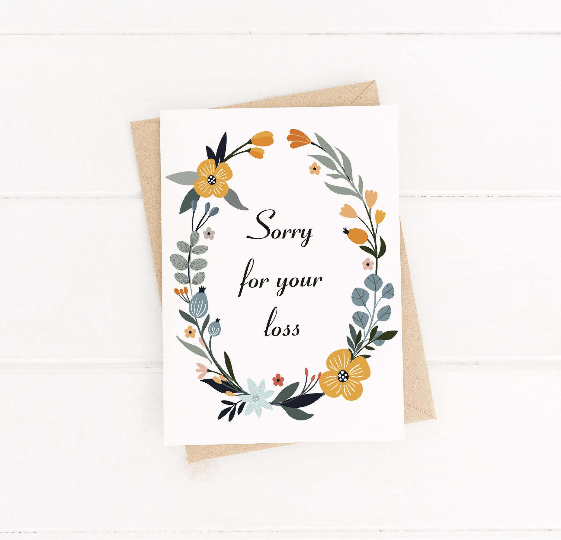 Sorry For Your Loss With Sympathy Card