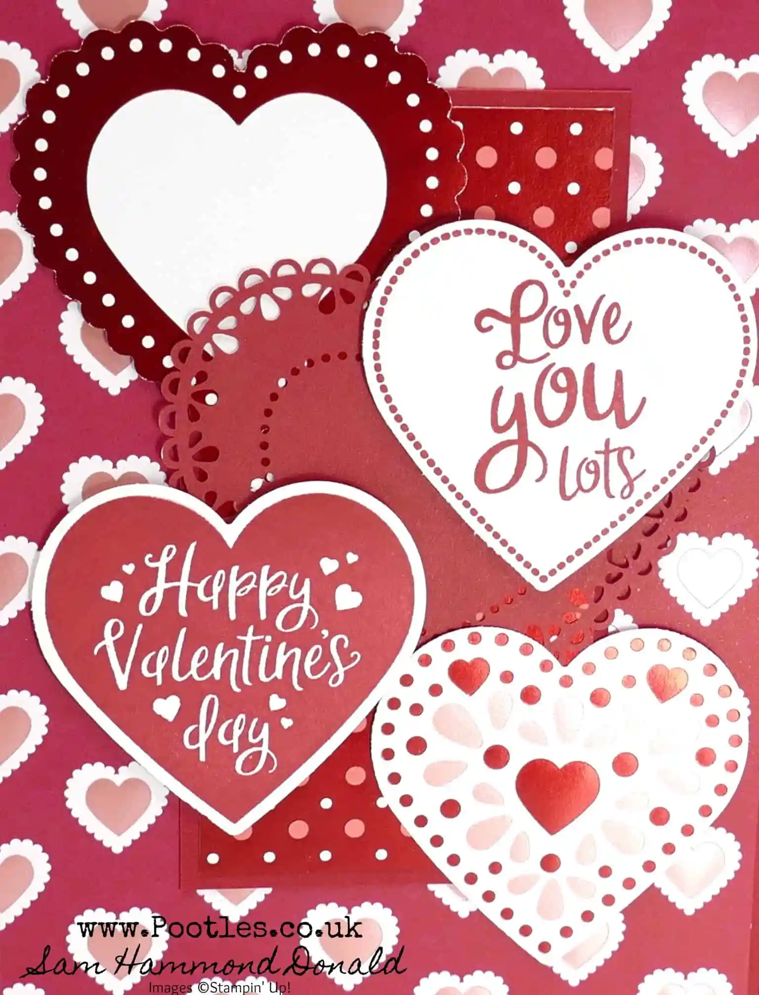 Stampin Up Heartfelt Valentines Day Card Idea