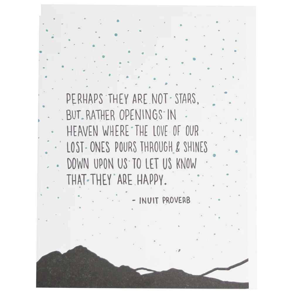 Stars In The Sky Quote Sympathy Card Stars In The Sky Quote Sympathy Card