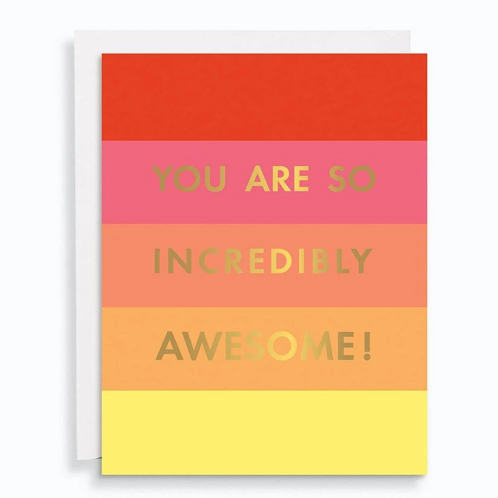 Supersized Incredibly Awesome Greeting Card 0810062062195