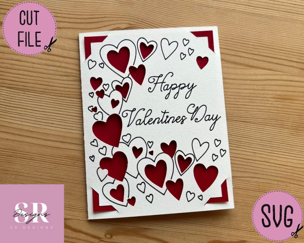 Svg Valentines Day Insert Card Cricut