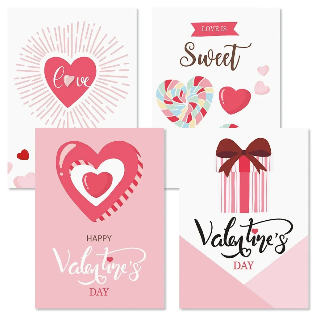 Sweet Valentine S Day Greeting Cards Set Of 12 4 Different Designs 5 X 7 Inches Valentine S Day Cards Envelopes Included Sweet Valentine S Day Greeting Cards Set Of 12 4 Different Designs 5 X 7 Inches Valentine S Day Cards Envelopes Included