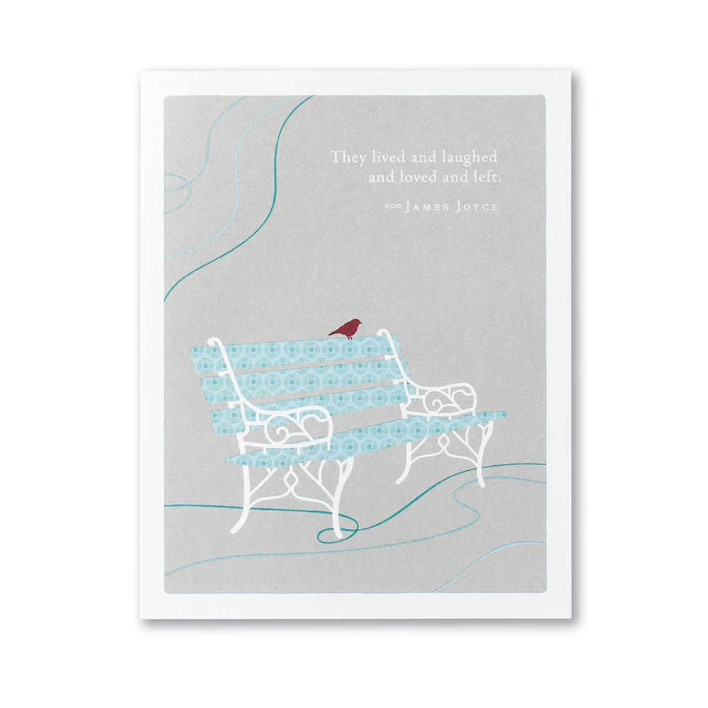 Sympathy Card They Lived And Laughed And Loved And Left Sympathy Card They Lived And Laughed And Loved And Left