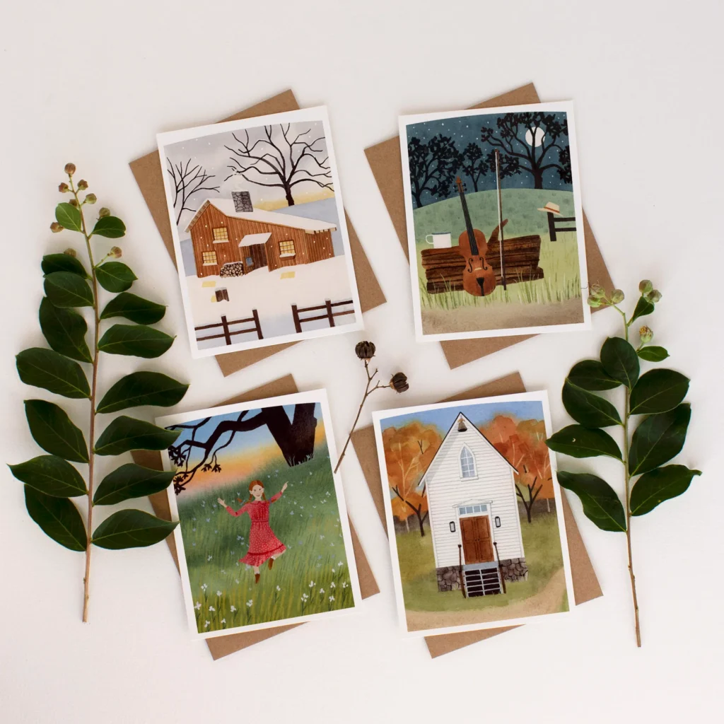 The Legacy Of Little House Mixed Stationery Set Of 8 The Legacy Of Little House Mixed Stationery Set Of 8