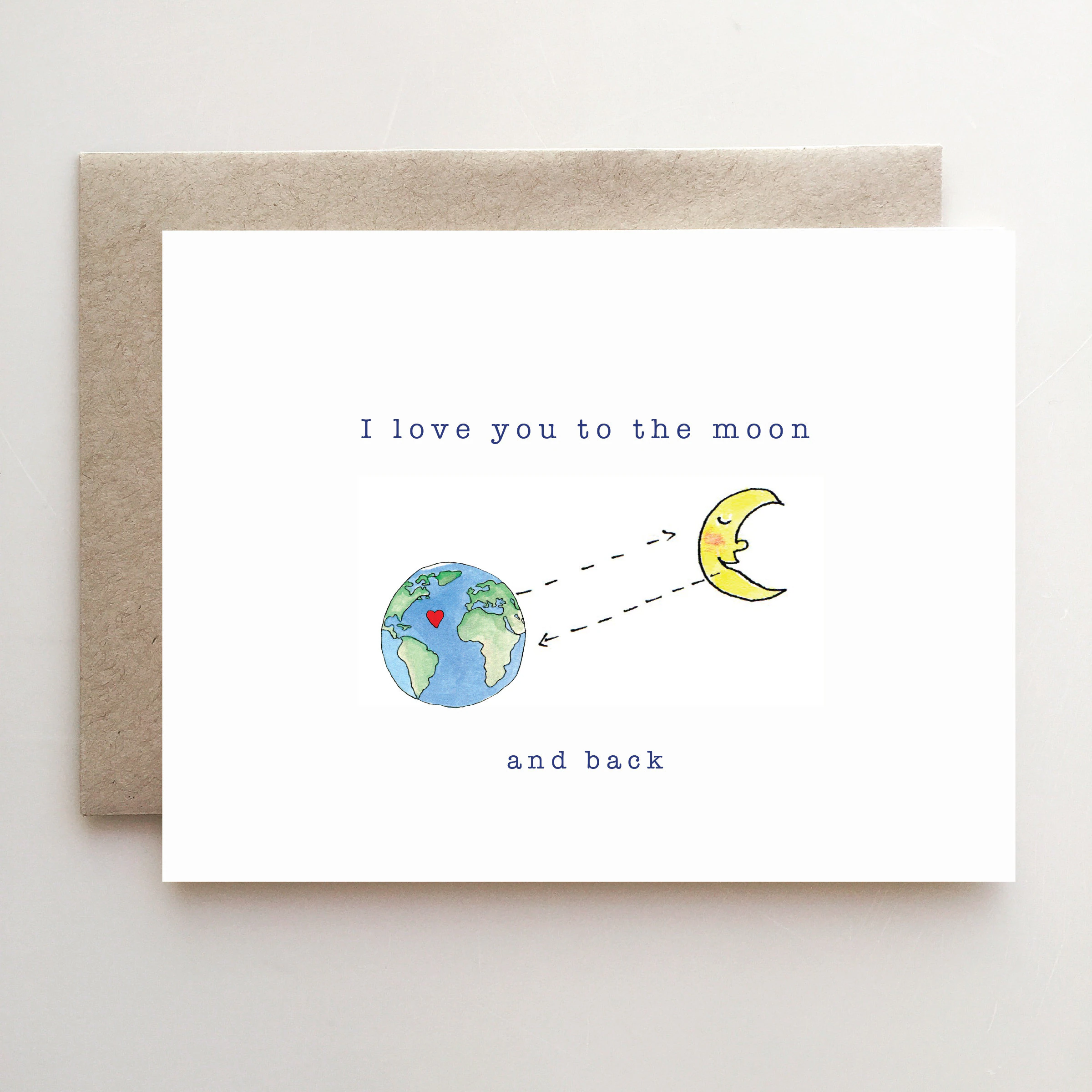 Valentines Day Card I Love You To The