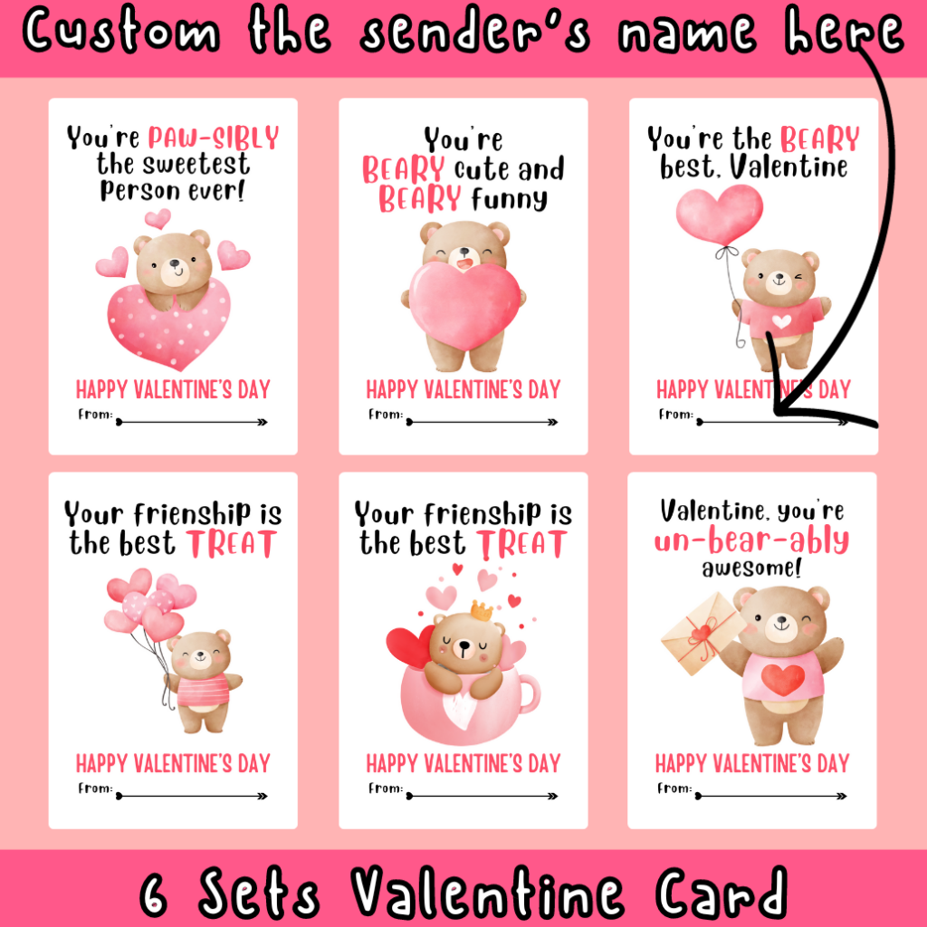 Valentines Day Card Koala Theme Printable Digital Card 3
