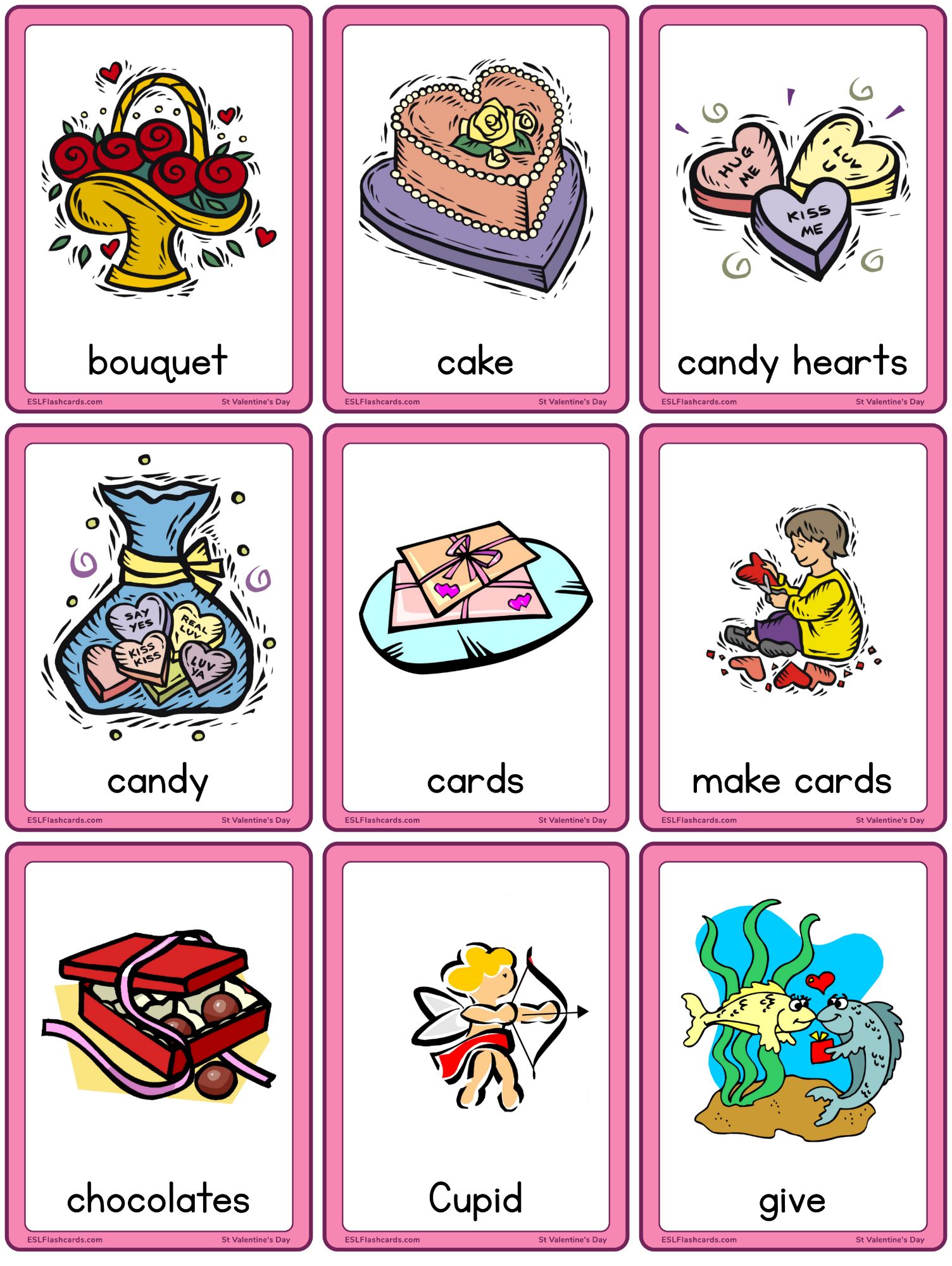 Valentines Day Flashcards