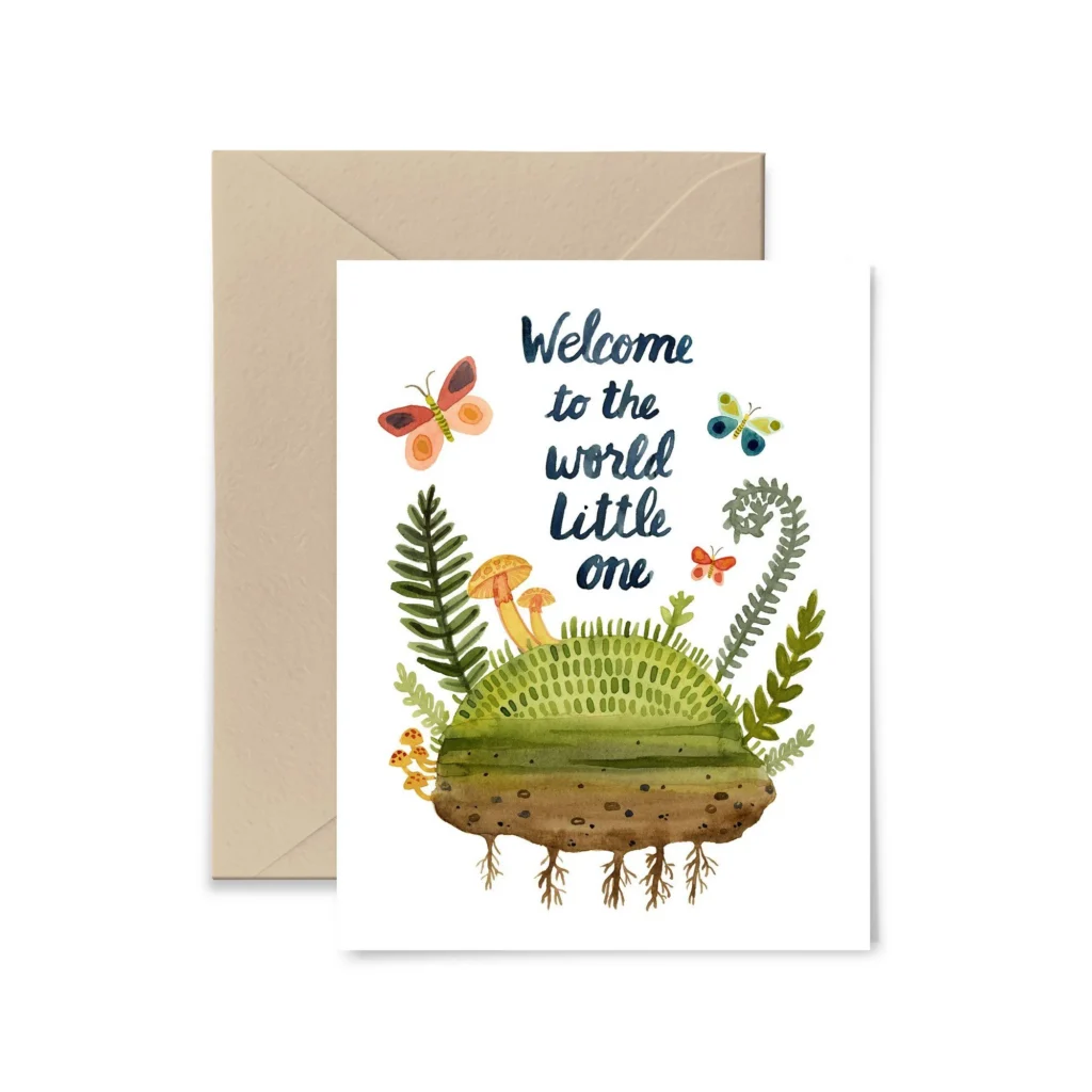 Welcome Little One Greeting Card