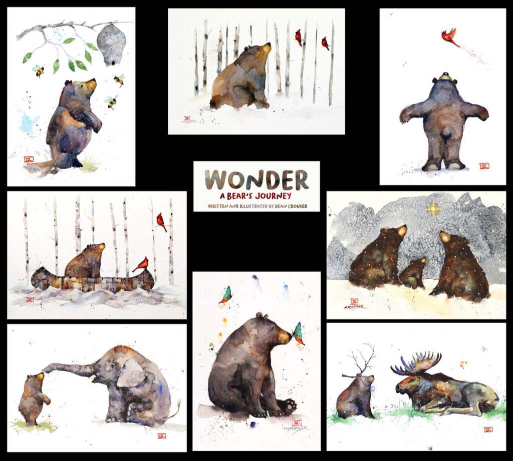 Wonder A Bears Journey Set Of 8 Greeting Cards Wonder A Bears Journey Set Of 8 Greeting Cards