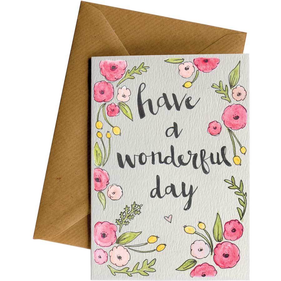 Wonderful Day Greeting Card Wonderful Day Greeting Card