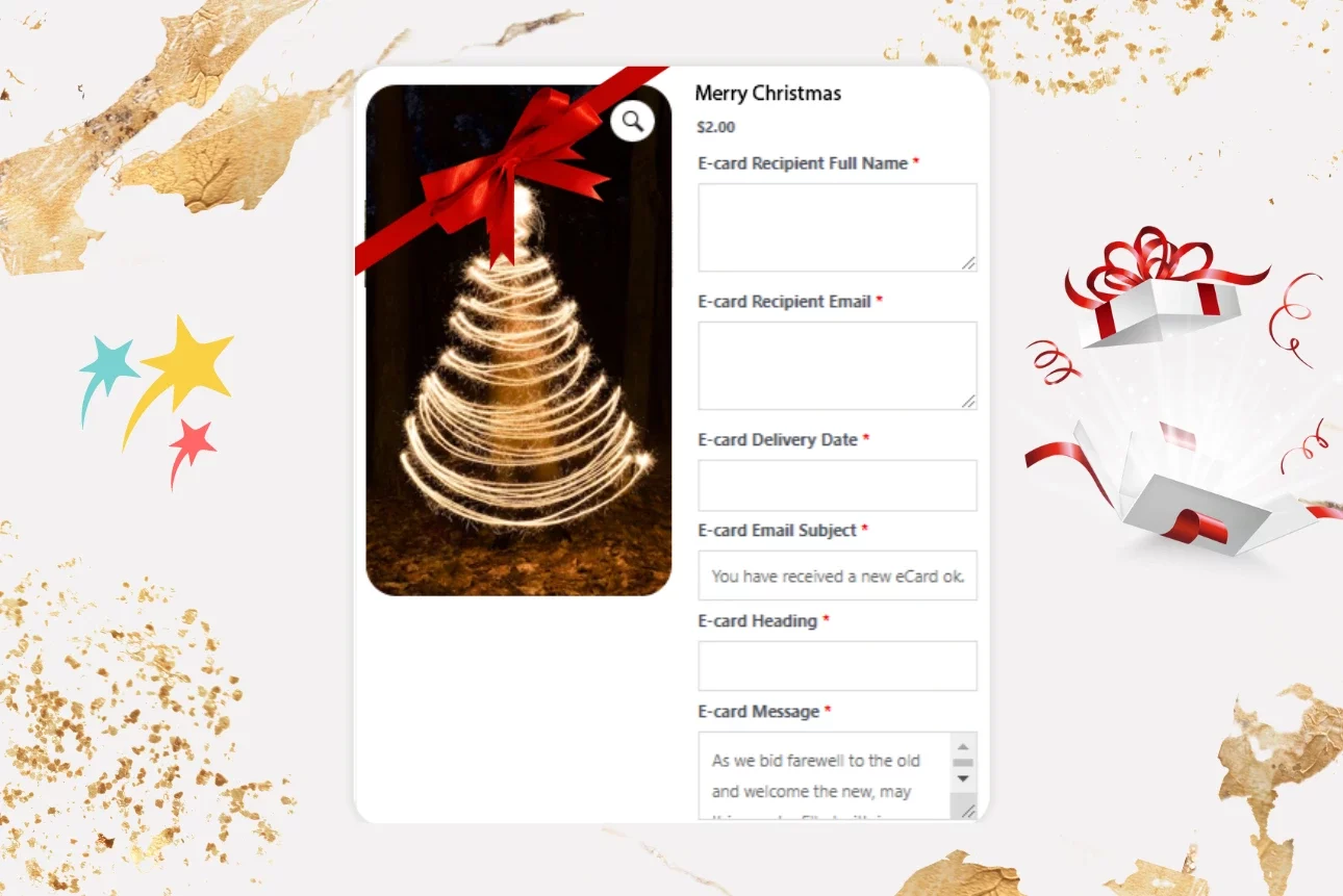 Woocommerce Greeting Card
