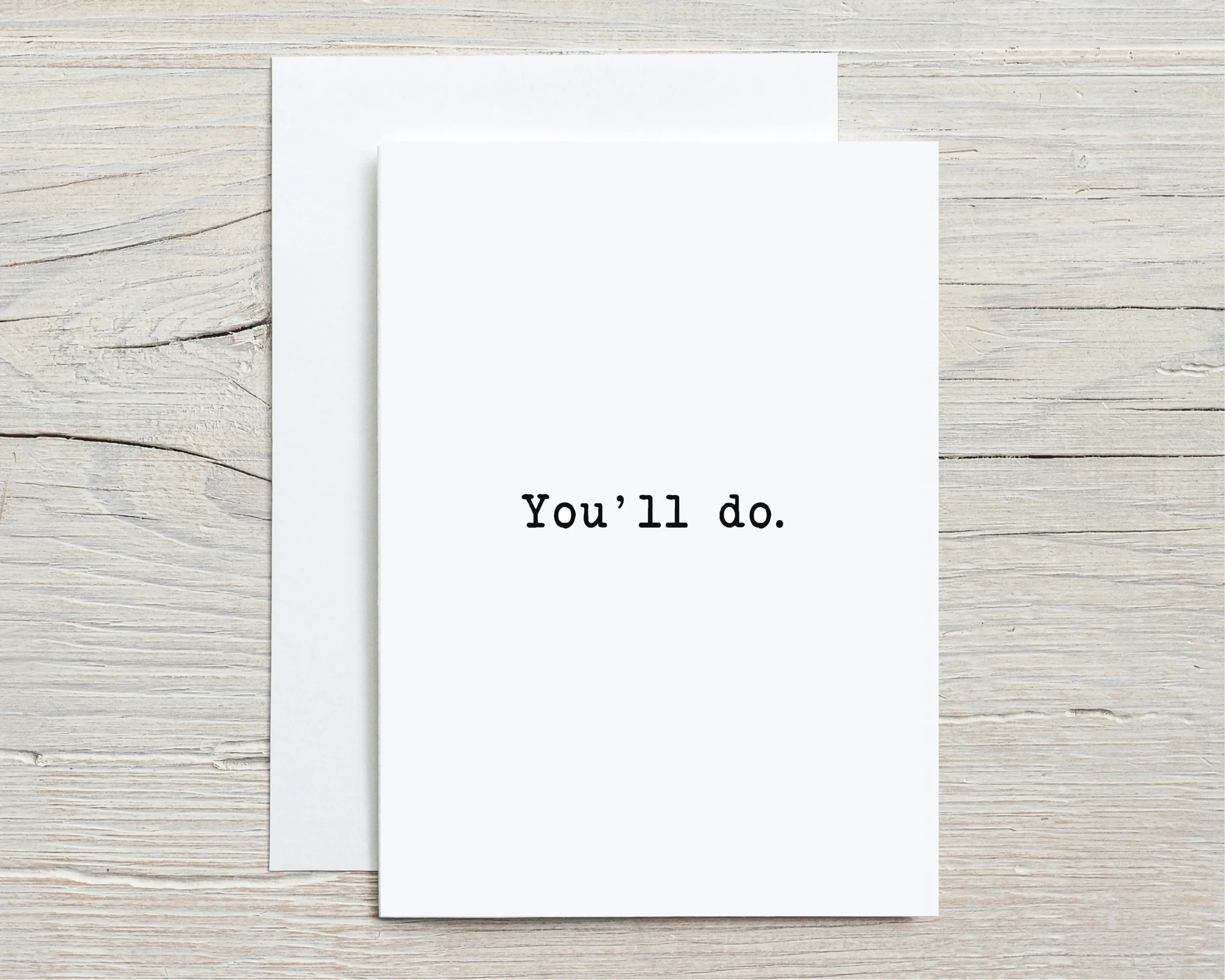 Youll Do Valentines Card Funny